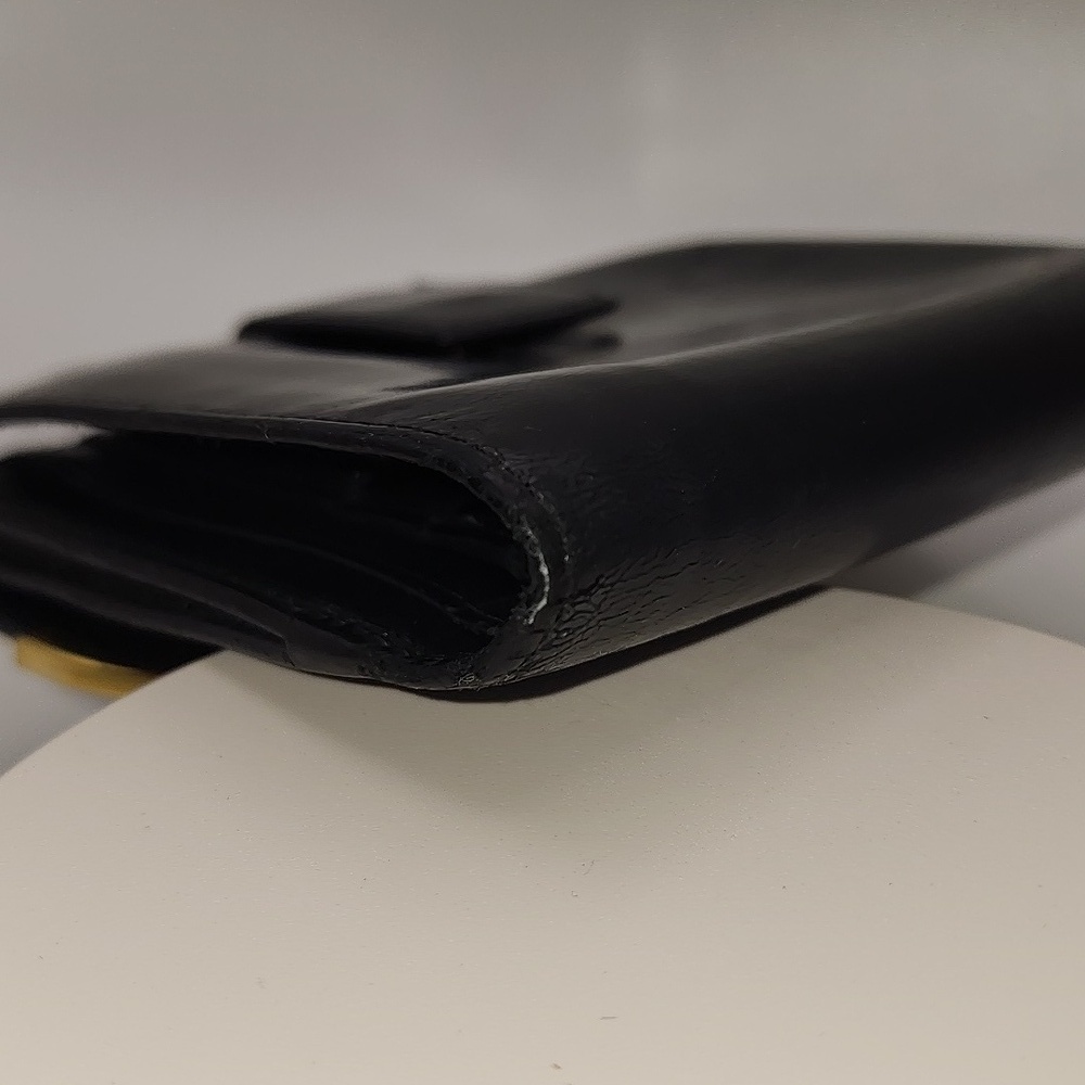 Gucci Midnight Leather Wallet with Gold Detail, Comes‎ With COA - Vintage - Picture 8 of 14
